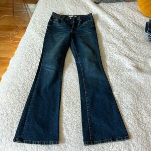 Zara high rise flares w/stretch - size 6 long